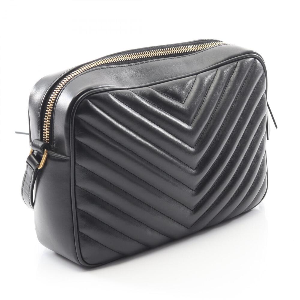 Saint Laurent Paris LOU CAMERA BAG Leather Shoulder Black - Picture 2 of 7